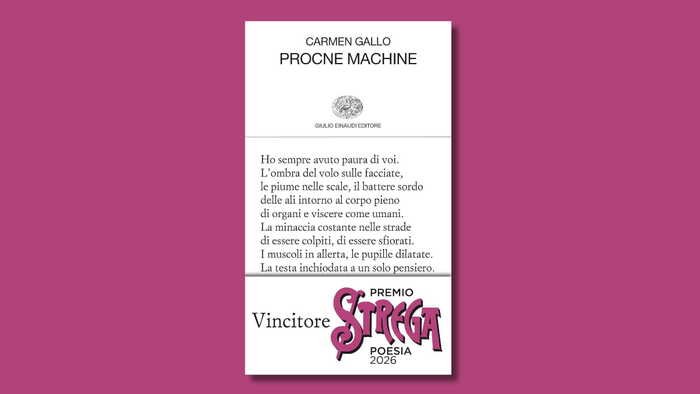Premio Strega Poesia 2026: perché leggere “Procne machine” di Carmen Gallo