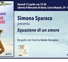 “Brindisi con l'autore”: Giulia Ciarapica dialoga con Simona Sparaco