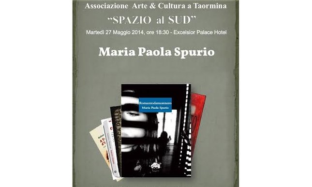 A Taormina, presentazione del libro “Romanzodamorenero” di Maria Paola Spurio