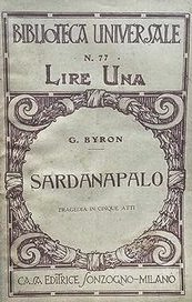 Sardanapalo. Tragedia in cinque atti