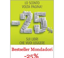 Bestseller Mondadori: 25% di sconto