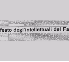 Il “Manifesto degli intellettuali fascisti” di Giovanni Gentile: firmatari e contesto storico