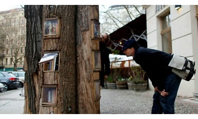 Biblioteca costruita nei tronchi d'albero a Berlino: ecco dove si trova