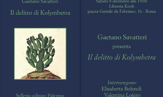 Presentazioni libri: Gaetano Savatteri alla libreria Koob