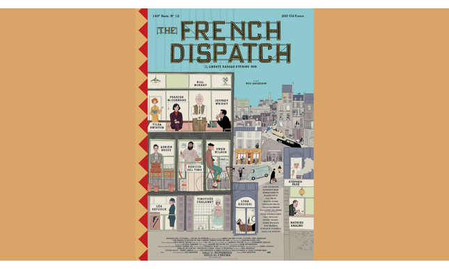 “The French Dispatch” di Wes Anderson: un film metaletterario, ispirato alle pagine del New Yorker