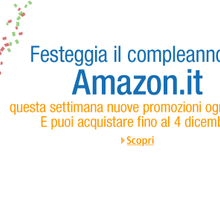 Amazon: primo compleanno per il sito italiano