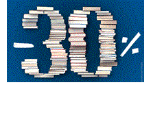 30% di sconto su tutti i libri