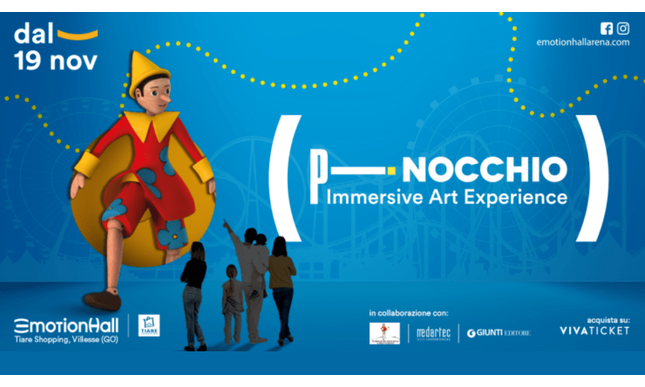 “Pinocchio Immersive Art Experience”: una mostra interattiva dedicata al capolavoro di Collodi