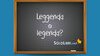 Leggenda o legenda: come si scrive?