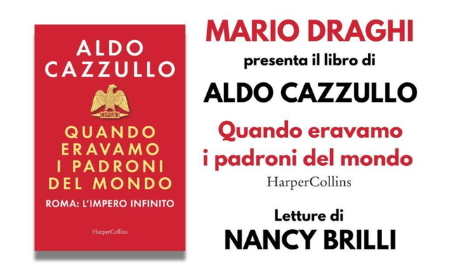 “Quando eravamo i padroni del mondo”: Mario Draghi presenta il nuovo libro di Aldo Cazzullo