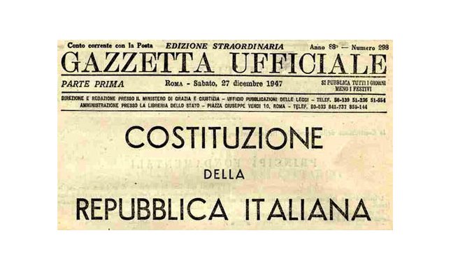 La Costituzione Italiana di Assemblea Costituente: 150 anni dell'Unità d'Italia