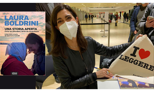 Laura Boldrini presenta il libro-intervista “Una storia aperta” a Più libri Più liberi