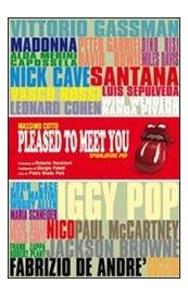 Pleased to meet you. Spigolature pop