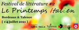 Festival Le Printemps Italien: in Francia torna il Festival della letteratura italiana