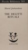 Copertina del libro Tre delitti rituali