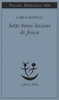 Copertina del libro Sette brevi lezioni di fisica 