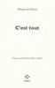 Copertina del libro C'est tout 