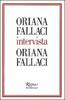Copertina del libro Oriana Fallaci intervista Oriana Fallaci 