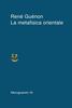 Copertina del libro La metafisica orientale 