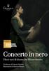 Copertina del libro Concerto in nero. Dieci voci di donne dal Rinascimento 