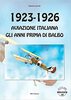 Copertina del libro 1923-1926 Aviazione italiana. Gli anni prima di Italo Balbo